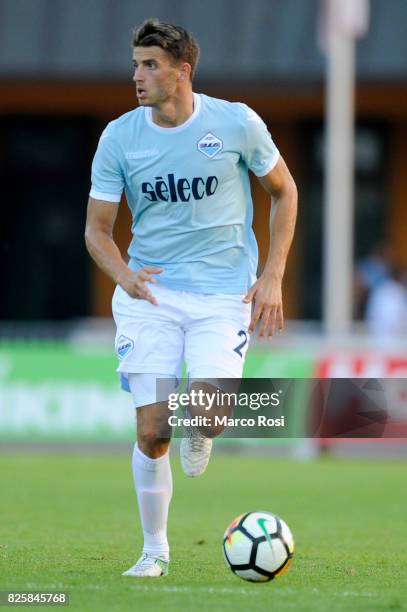 Wesley Hoedt of SS Lazio in action during the pre-season friendly match between SS Lazio and Kufstein on August 1, 2017 in Salzburg, Austria.