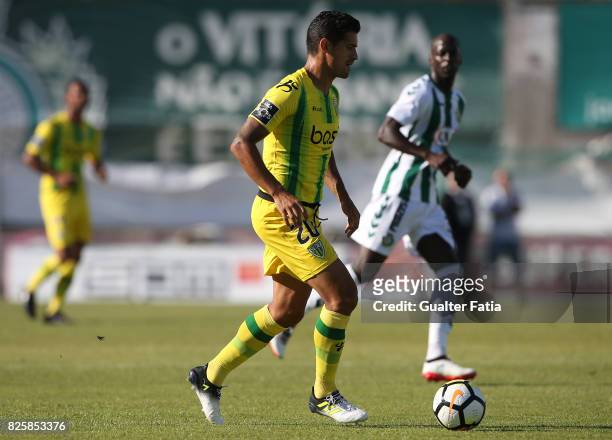 Tondela defender Ricardo Costa from Portugal in action during the League Cup match between Vitoria Setubal and CD Tondela at Estadio do Bonfim on...