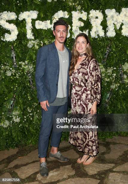 Actor Eric Balfour and his Wife Erin Chiamulon attend the Maison St-Germain LA debut on August 2, 2017 in Los Angeles, California.