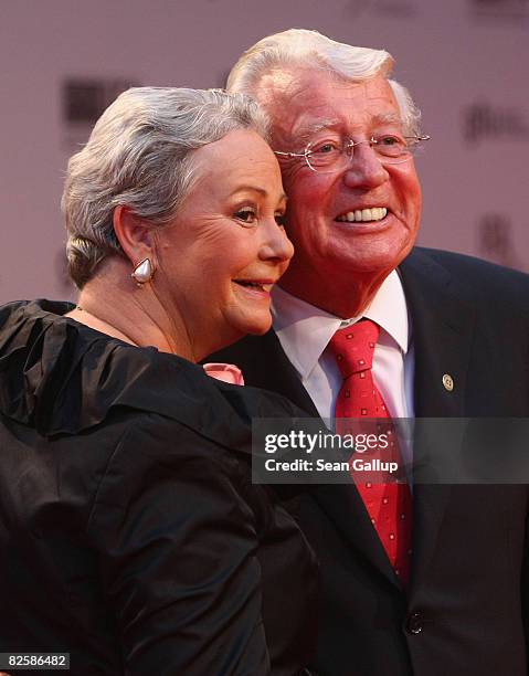 Dieter Thomas Heck and his wife Ragnhild Heck attend the IFA Opening Gala at the IFA consumer elctronics trade fair on August 28, 2008 in Berlin,...