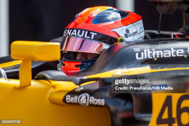 Robert Kubica of Poland and Renault Sport F1 looks on during day one of F1 in-season testing at Hungaroring on August 02, 2017 in Budapest, Hungary.