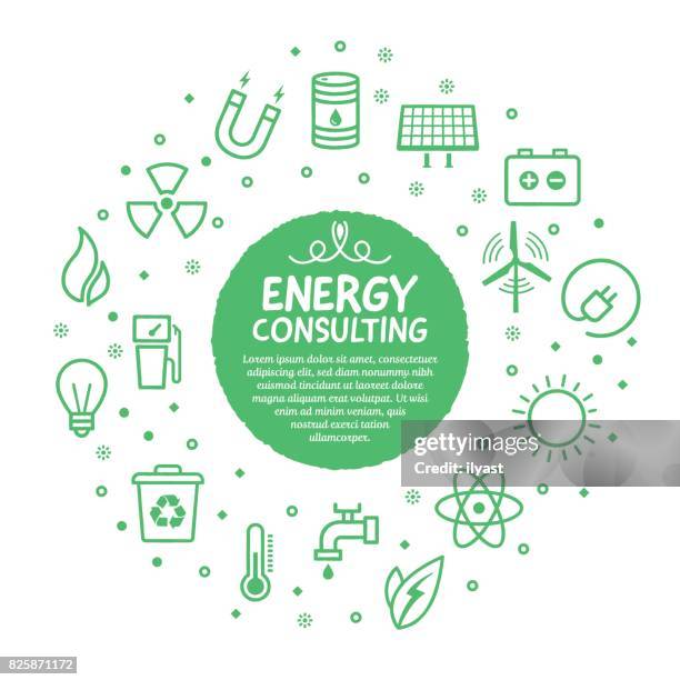 ilustrações, clipart, desenhos animados e ícones de poster de serviços de energia - condition