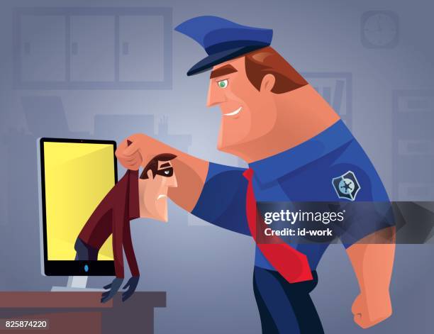 Security Service Cartoon 381 Funny Security Guard Stock Photos, High-Res Pictures, and Images ...