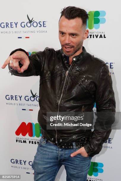 Damien Walsh-Howling arrives ahead of the World Premiere of Jungle at the opening night of the 66th Melbourne International Film Festival on August...