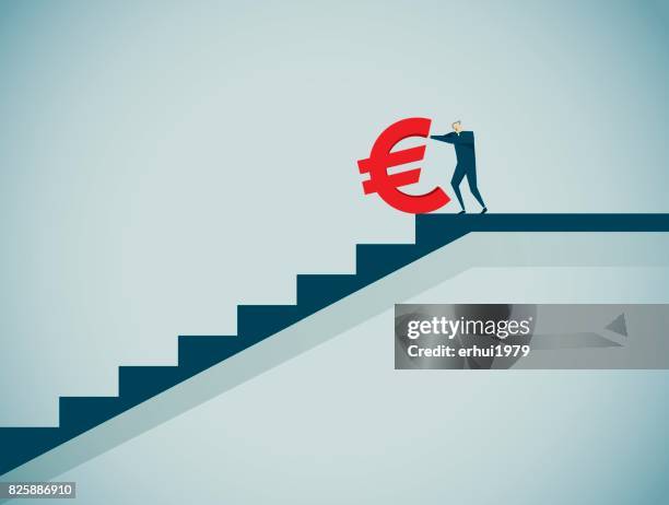 topple - impossible staircase stock illustrations