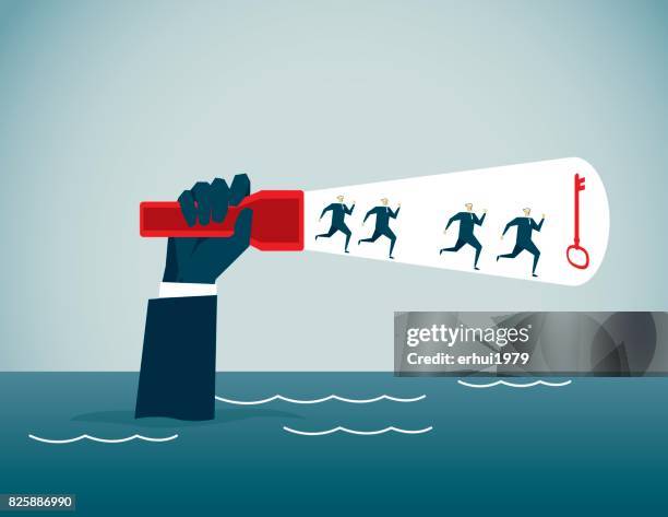 solution - lighthouse waves stock illustrations