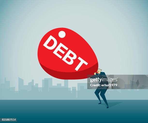 adversity - subprime loan crisis stock illustrations