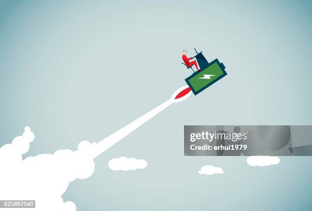 efficiency - man typing stock illustrations