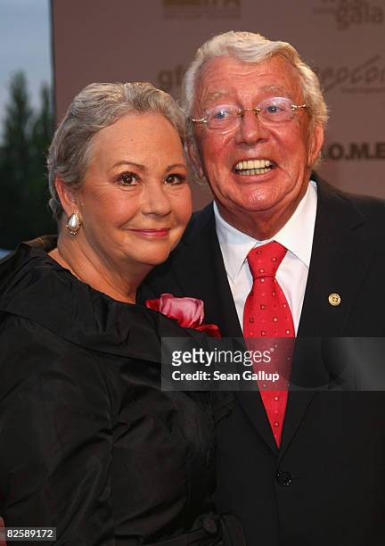 Dieter Thomas Heck and his wife Ragnhild Heck attend the IFA Opening Gala at the IFA consumer electronics trade fair on August 28, 2008 in Berlin,...