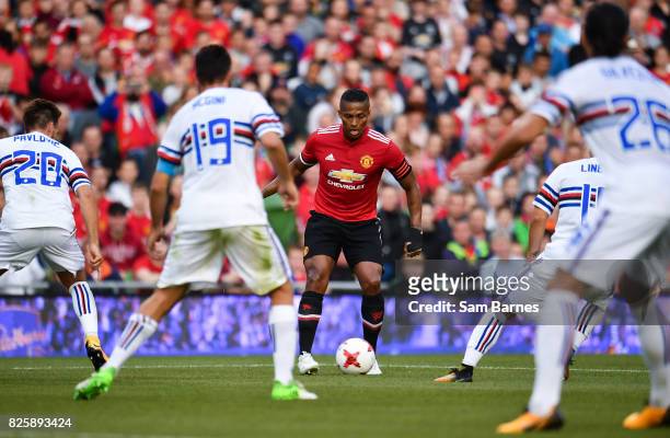 Dublin , Ireland - 2 August 2017; Antonio Valencia of Manchester United during the International Champions Cup match between Manchester United and...