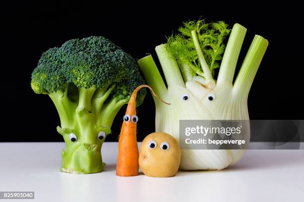 living vegetables - funny vegetable stock pictures, royalty-free photos & images