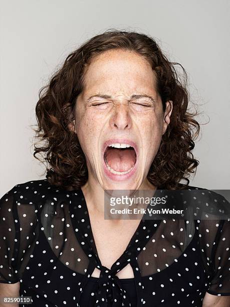 portrait of  - screaming stock pictures, royalty-free photos & images