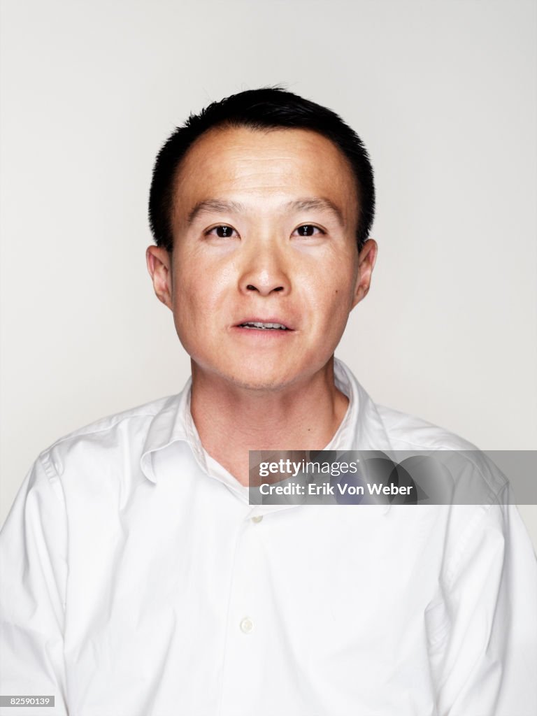 Portrait of Individual on a white background