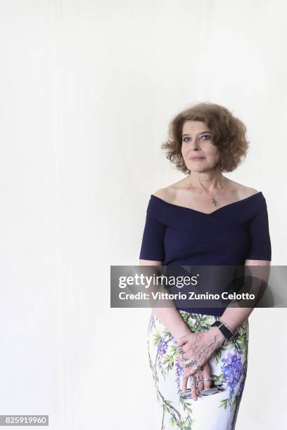 Actress Fanny Ardant poses for a portrait during the 70th Locarno Film Festival on August 3, 2017 in Locarno, Switzerland.