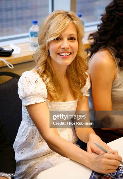 Actress Leigh Ann Larkin attends the Stars of "Gypsy" Q&A Moderated by Patrick Pacheco on August 28, 2008 in New York City.