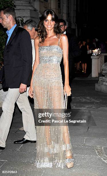 Actress Gaia Bermani Amaral attends the party of the movie "Valentino: The Last Emperor" held at Guggenheim Museum during the 65th Venice Film...