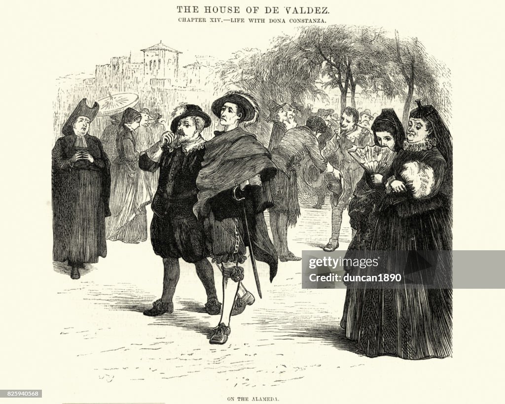 On the Alameda, Spain, 17th Century