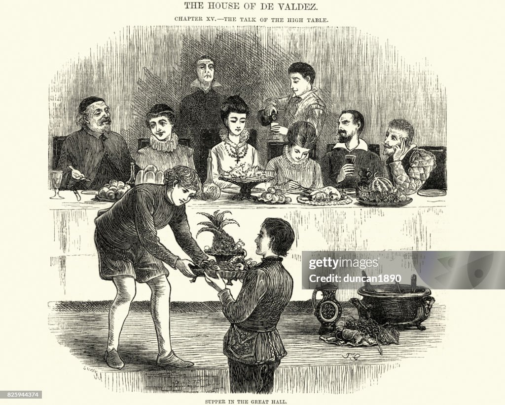 Supper in the Great Hall, Spain, 17th Century