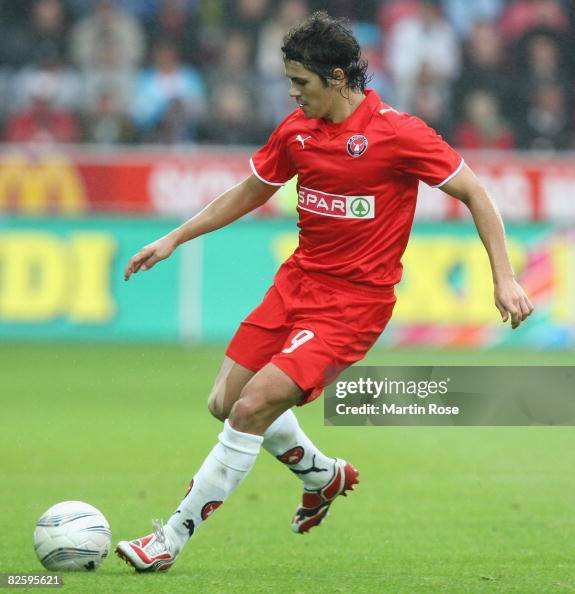 Florescu of Midtjylland runs for the ball during the UEFA