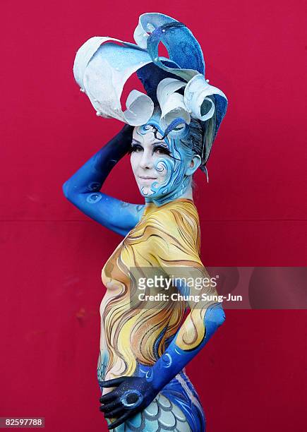 World Body Painting Festival Asia Photos and Premium High Res Pictures ...