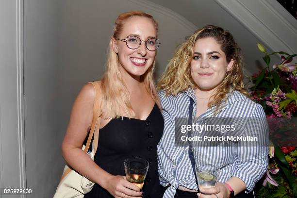 Kara McGrath and Hannah Caldwell attend Christmas in August with NEST Fragrances on August 2, 2017 in New York City.