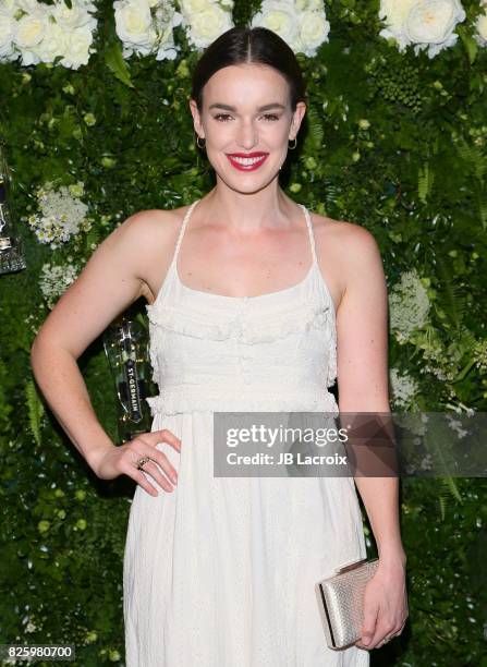 Elizabeth Henstridge attends the Maison St-Germain LA Debut hosted by Lily Kwong on August 02, 2017 in Los Angeles, California.