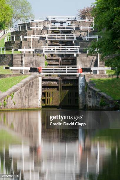 5 Locks 19 Bingley Five Rise Locks Stock Photos, High-Res Pictures, and Images ...