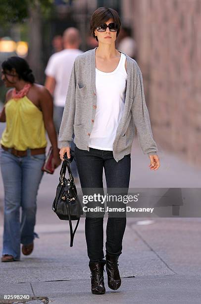 Katie Holmes seen on the streets of Manhattan on August 28, 2008 in New York City.