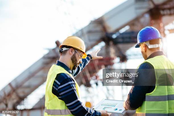 planning in construction industry and civil engineering - bridge stock pictures, royalty-free photos & images
