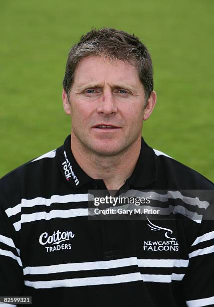 Portrait of Alan Tait of Newcastle Falcons at Kingston Park on August 29, 2008 in Newcastle, England