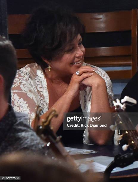 Singer/Songwriter Kelly Lang performs during "An Intimate Night With The Morgans" Lorrie Morgan, Marty Morgan And Guests at Bluebird Cafe on August...
