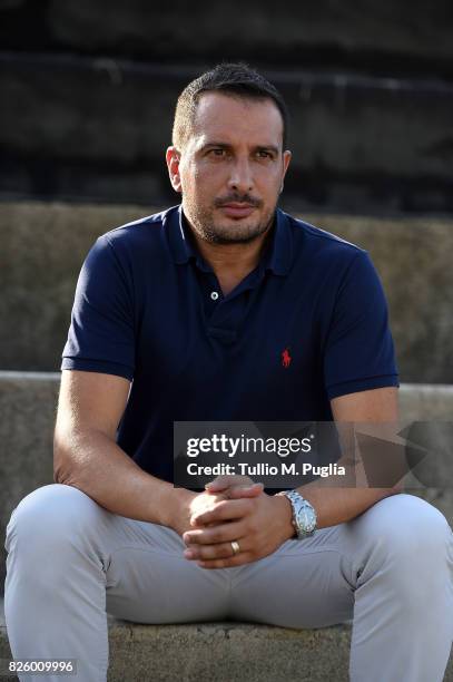Sandro Porchia, youth sector director of US Citta' di Palermo, looks on during a training session at Carmelo Onorato training session on August 3,...