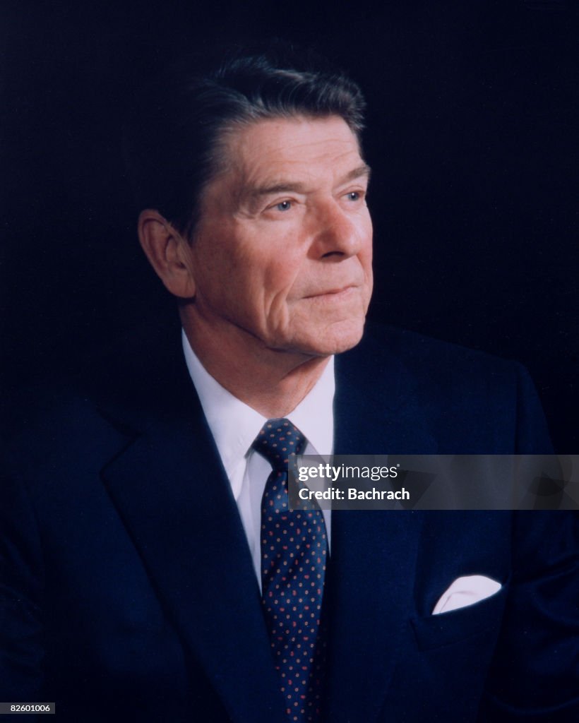 Portrait Of President Ronald Reagan