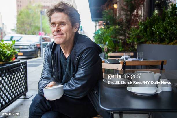 Actor Willem Dafoe photographed for NY Daily News on April 26 in New York City.