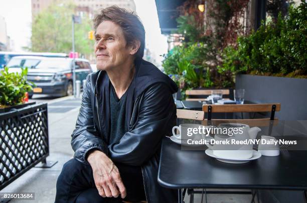 Actor Willem Dafoe photographed for NY Daily News on April 26 in New York City.