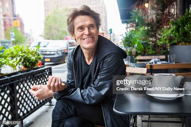 Actor Willem Dafoe photographed for NY Daily News on April 26 in New York City.