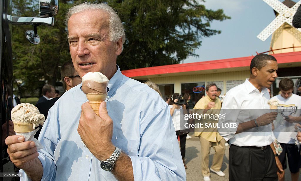 US vice presidential nominee Senator Joe