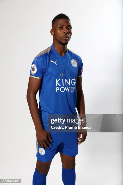 August 03: Leicester City announce the signing of Kelechi Iheanacho at King Power Stadium on August 3rd, 2017 in Leicester, United Kingdom.