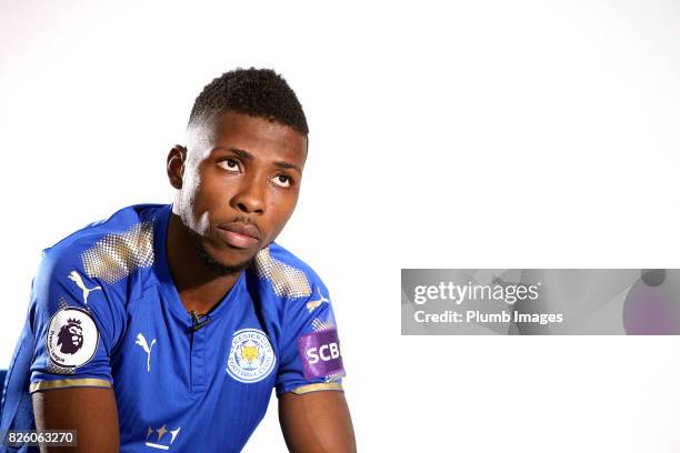 August 03: Leicester City announce the signing of Kelechi Iheanacho at King Power Stadium on August 3rd, 2017 in Leicester, United Kingdom.