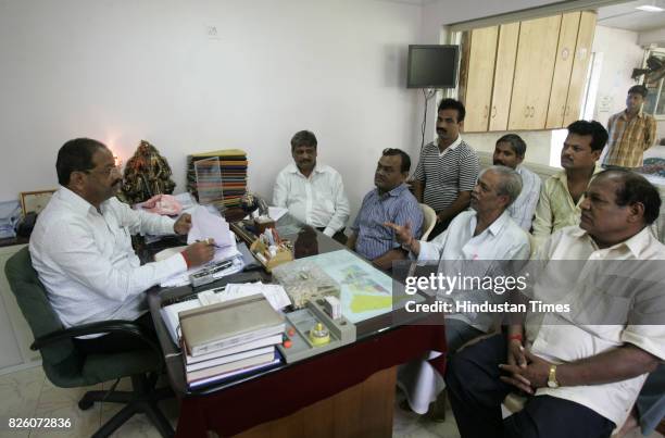 Leader Gopal Shetty at BJP office in saibaba nagar Kandivali