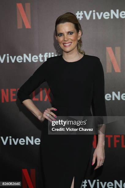 Maritza Rodriguez attends the Vive Netflix 2017 at Museo Casa de la Bola on August 2, 2017 in Mexico City, Mexico.