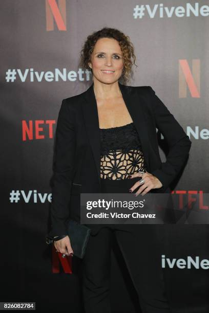 Claudette Maille attends the Vive Netflix 2017 at Museo Casa de la Bola on August 2, 2017 in Mexico City, Mexico.