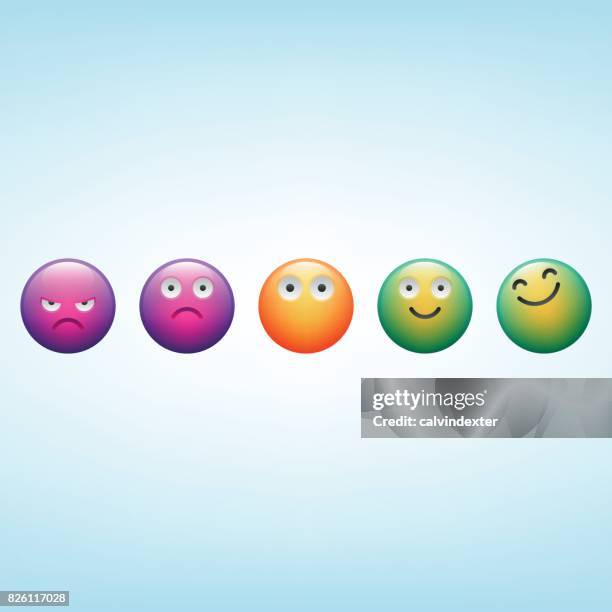 illustrazioni stock, clip art, cartoni animati e icone di tendenza di emoticon net promoter score - promotore