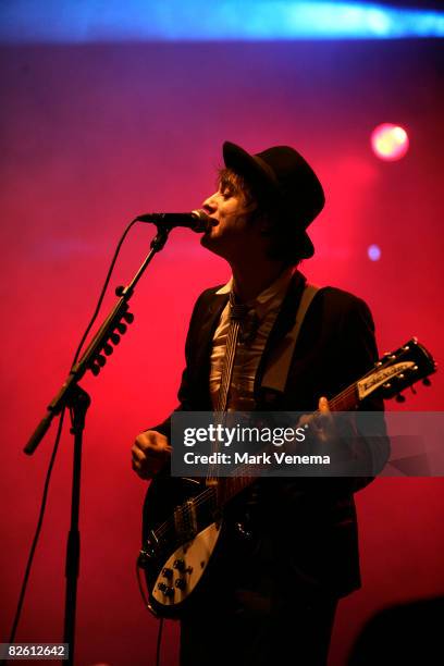 Pete Doherty of the Babyshambles performs live at the Beschaving Festival on August 30, 2008 in Utrecht, The Netherlands.