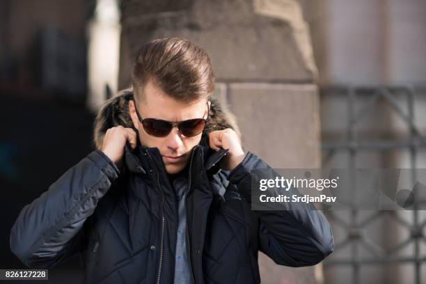 winter-ready - casual menswear stock pictures, royalty-free photos & images