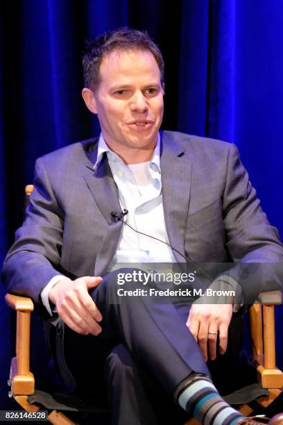 Executive producer of 'Superstore' Justin Spitzer at the 'Just For Laughs' panel during the NBCUniversal portion of the 2017 Summer Television...