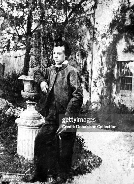 Inventor Alexander Graham Bell poses for a portrait in 1861.