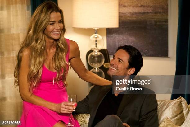 Rule: Remember the Aquaduct" Episode 401 -- Pictured: Denise Richards as Temple Hampton, Warren Christie as Will --