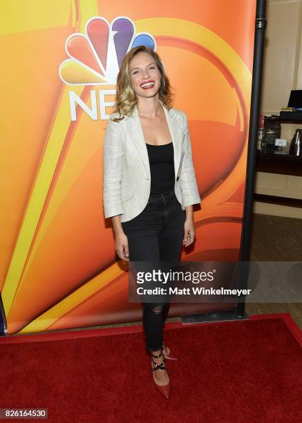 Tracy Spiridakos at the NBCUniversal Summer TCA Press Tour at The Beverly Hilton Hotel on August 3, 2017 in Beverly Hills, California.