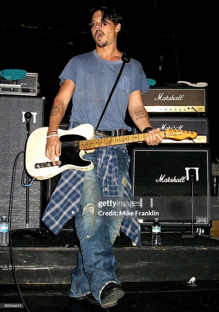 Johnny Depp And The Kids In Concert At Club Cinema - August 29, 2008